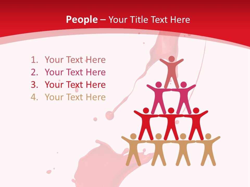 Drop Motion Red PowerPoint Template