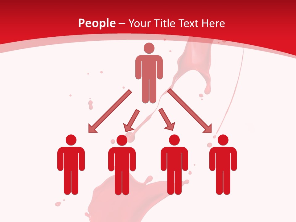 Drop Motion Red PowerPoint Template