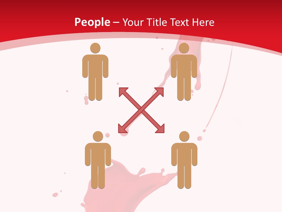 Drop Motion Red PowerPoint Template