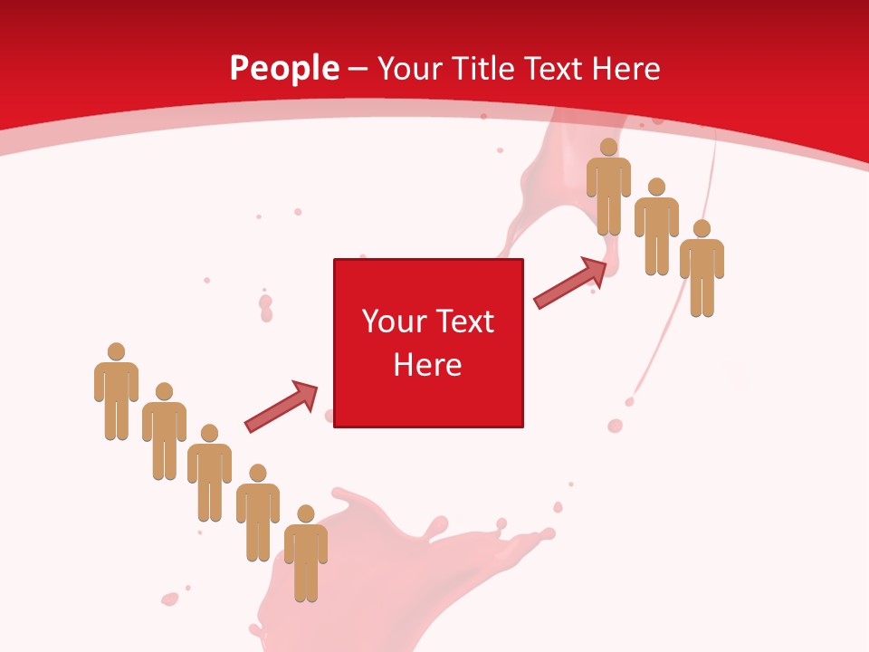 Drop Motion Red PowerPoint Template