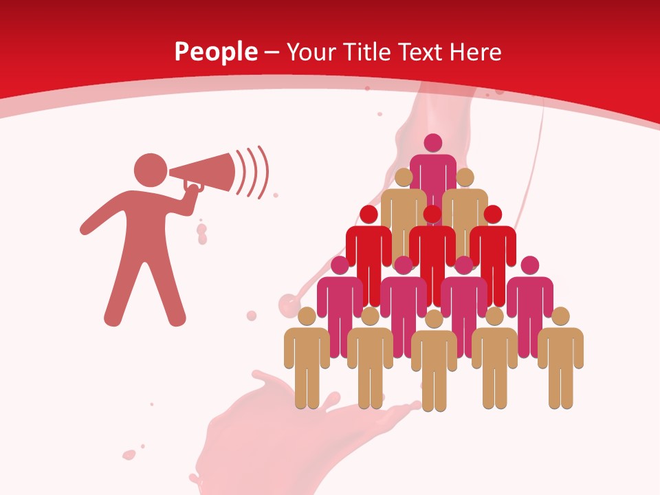 Drop Motion Red PowerPoint Template