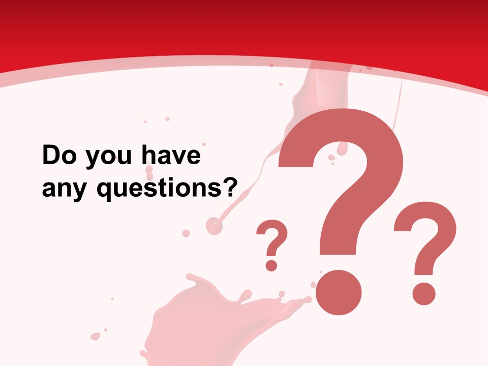 Drop Motion Red PowerPoint Template