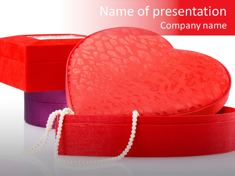 Event Red Gift PowerPoint Template