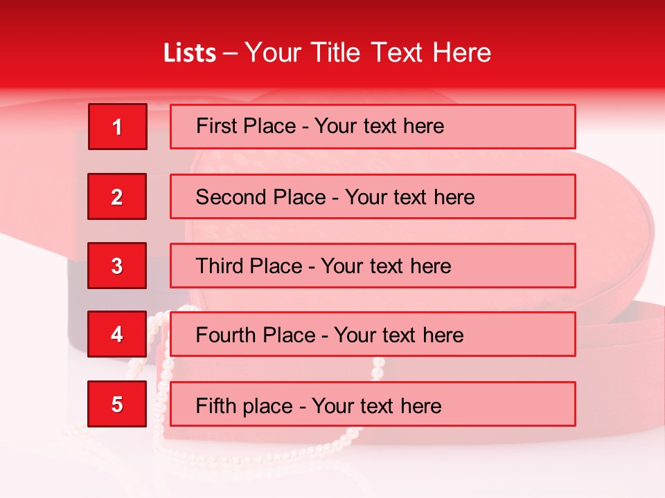Event Red Gift PowerPoint Template