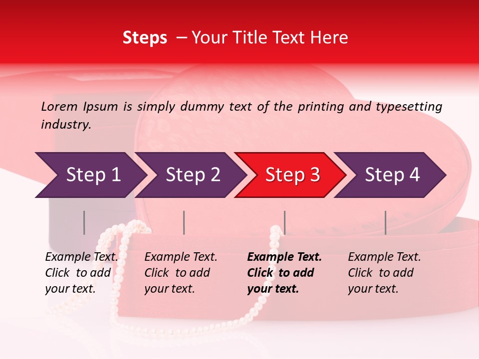 Event Red Gift PowerPoint Template