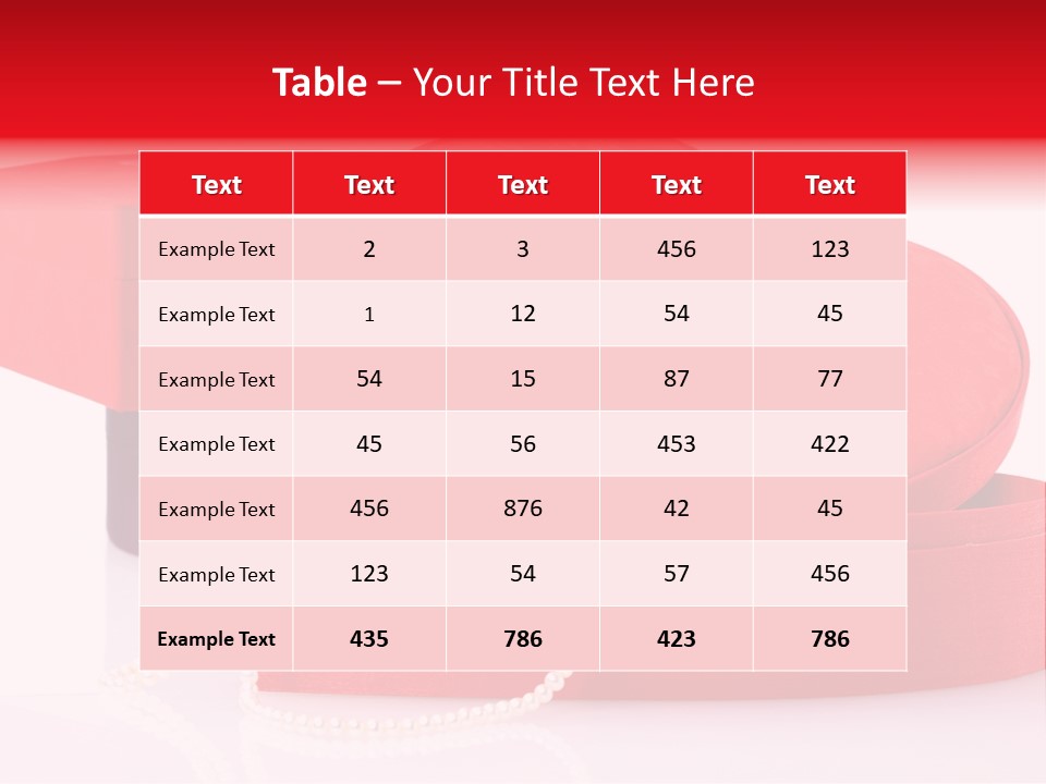 Event Red Gift PowerPoint Template