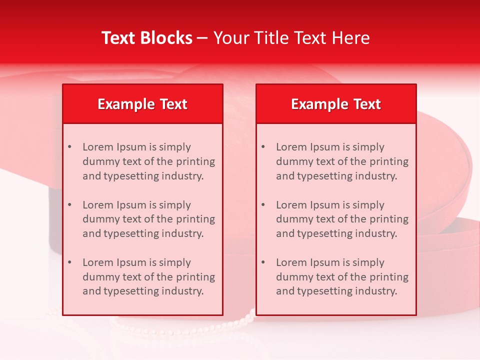 Event Red Gift PowerPoint Template