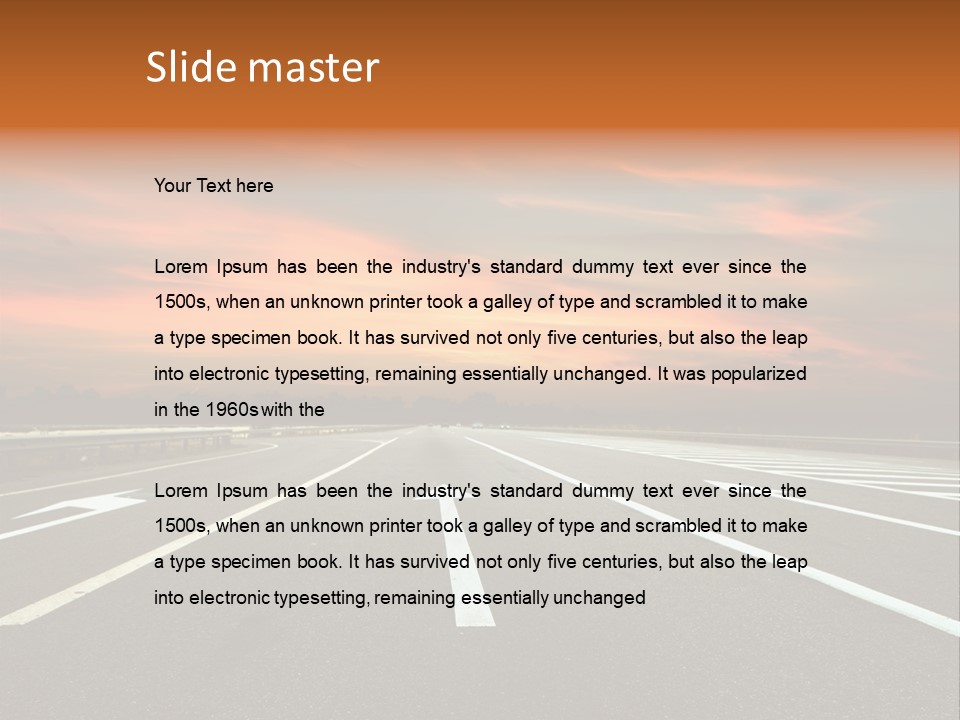 Country Dark Mountain PowerPoint Template