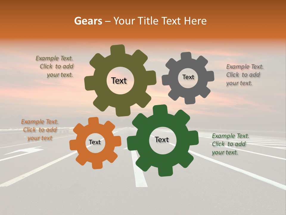 Country Dark Mountain PowerPoint Template