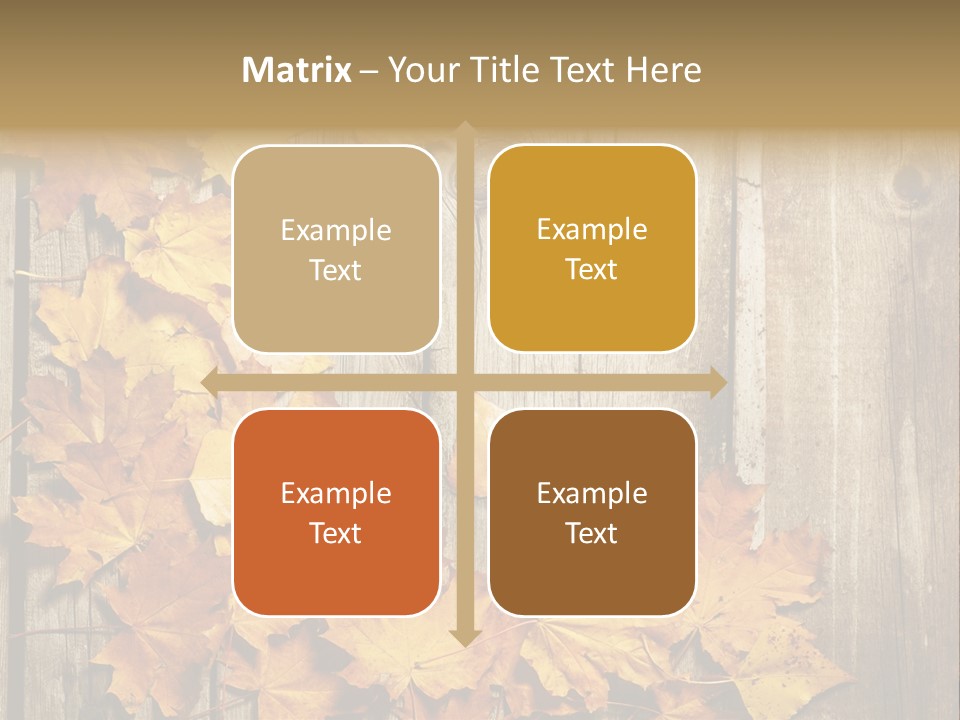 Space Textured Leaf PowerPoint Template