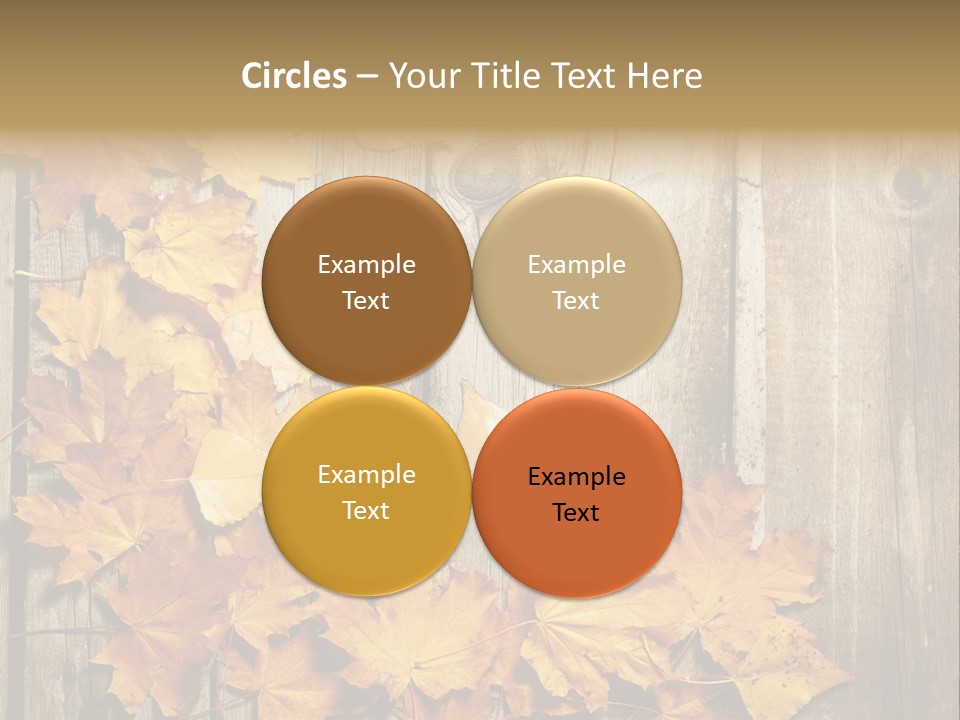 Space Textured Leaf PowerPoint Template