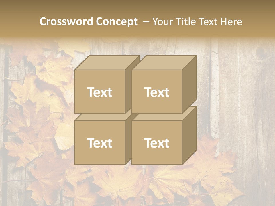 Space Textured Leaf PowerPoint Template