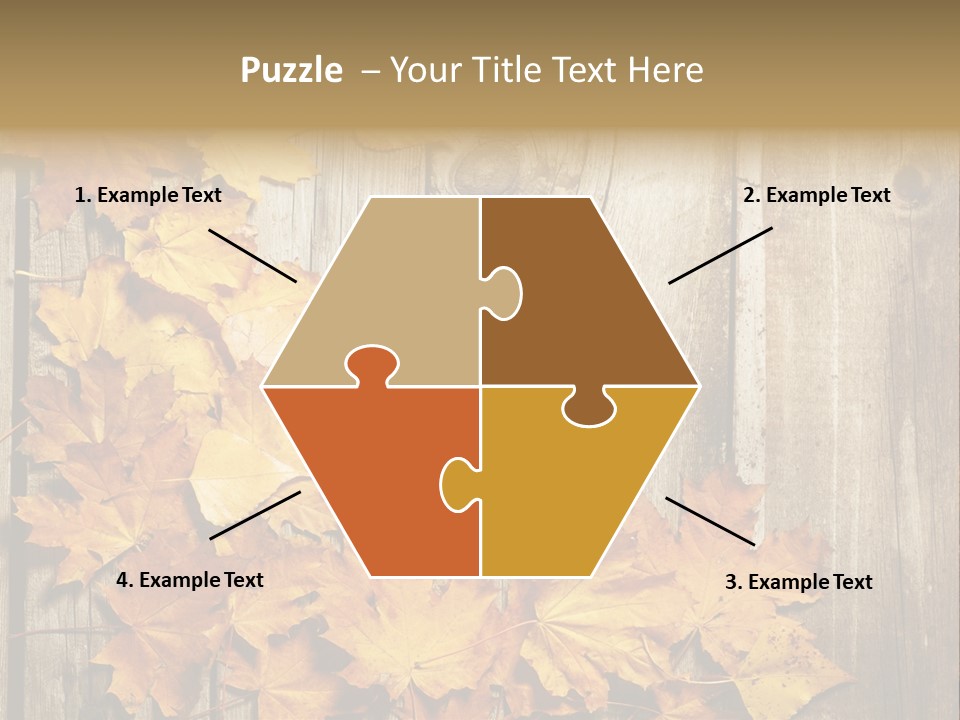 Space Textured Leaf PowerPoint Template