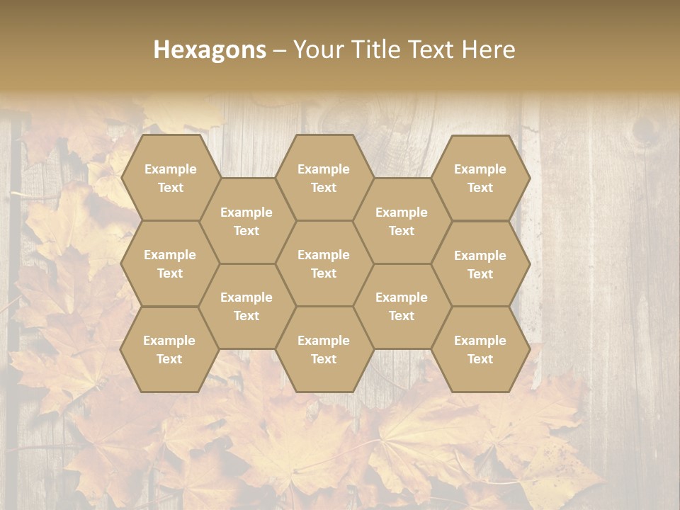 Space Textured Leaf PowerPoint Template