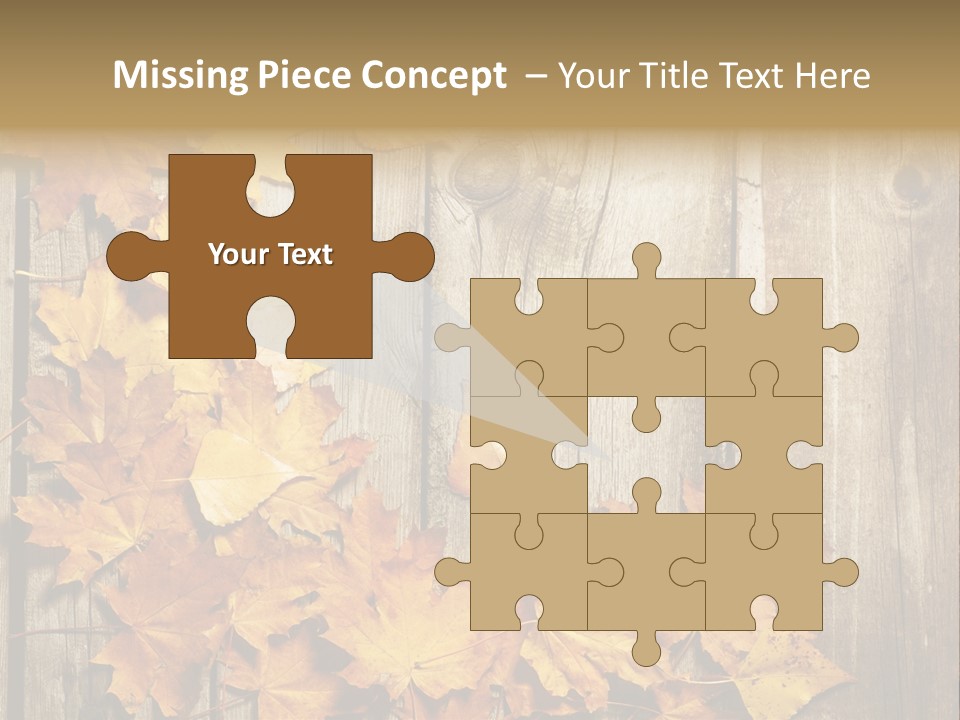 Space Textured Leaf PowerPoint Template