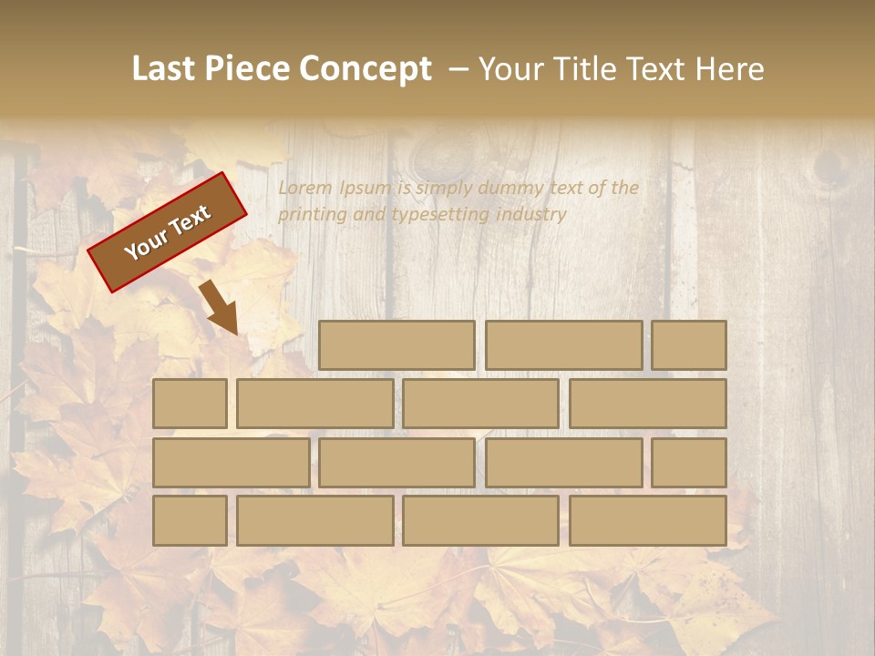 Space Textured Leaf PowerPoint Template