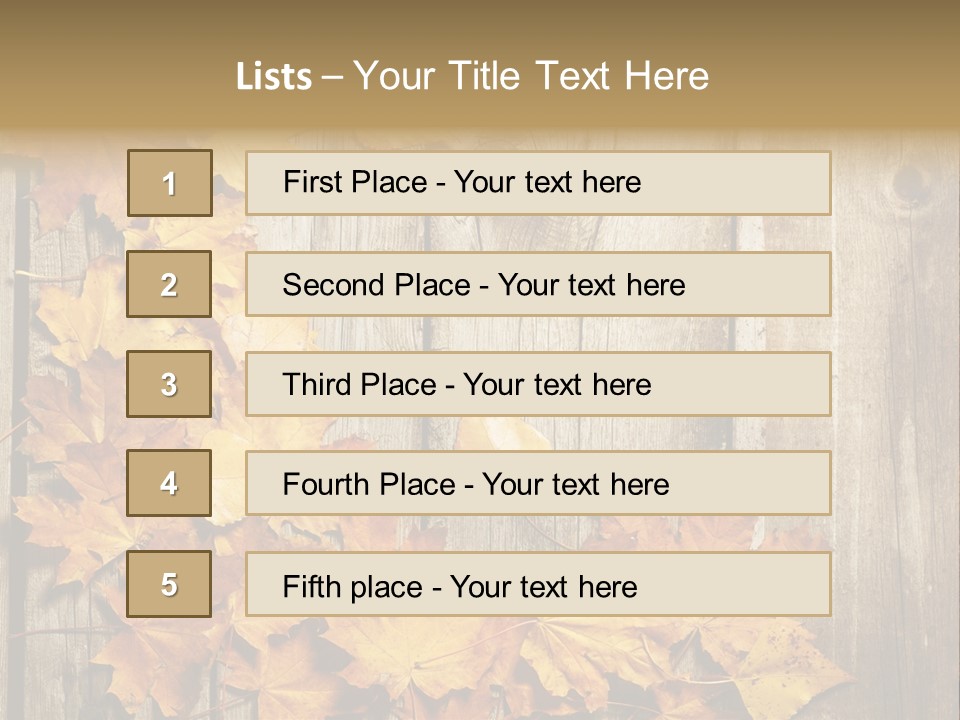 Space Textured Leaf PowerPoint Template