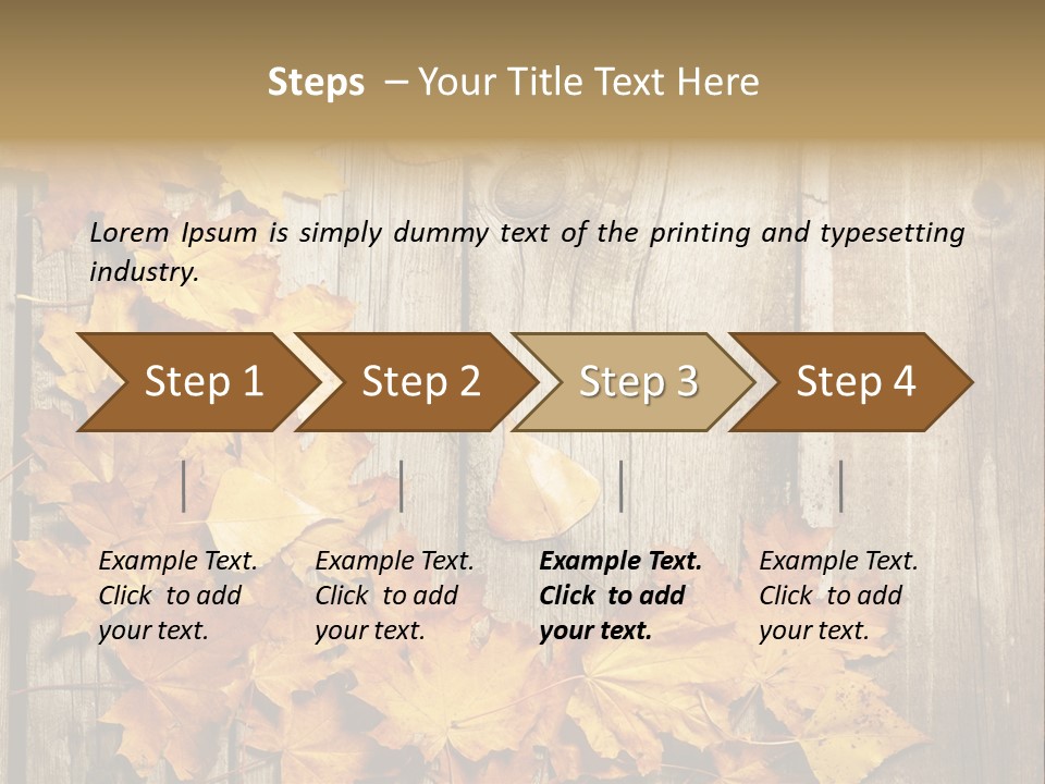Space Textured Leaf PowerPoint Template