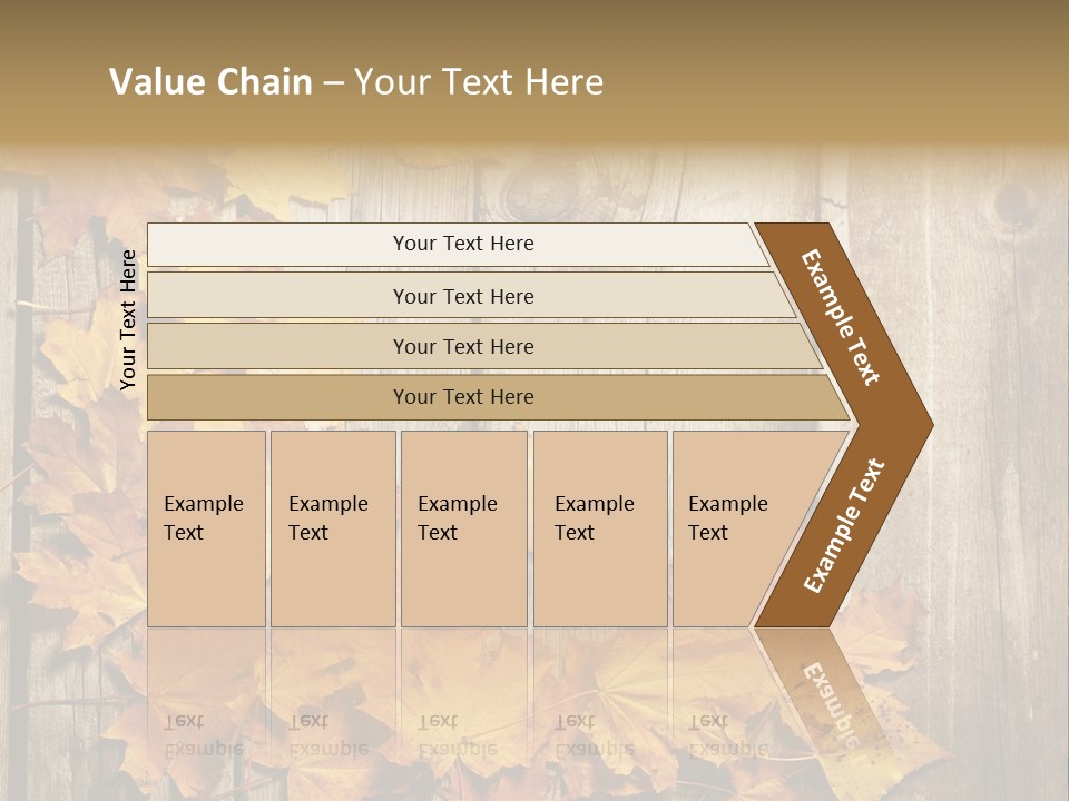 Space Textured Leaf PowerPoint Template