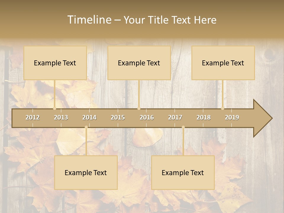 Space Textured Leaf PowerPoint Template