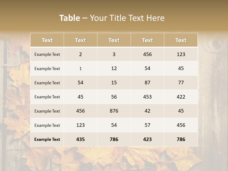 Space Textured Leaf PowerPoint Template