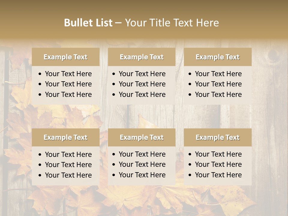 Space Textured Leaf PowerPoint Template