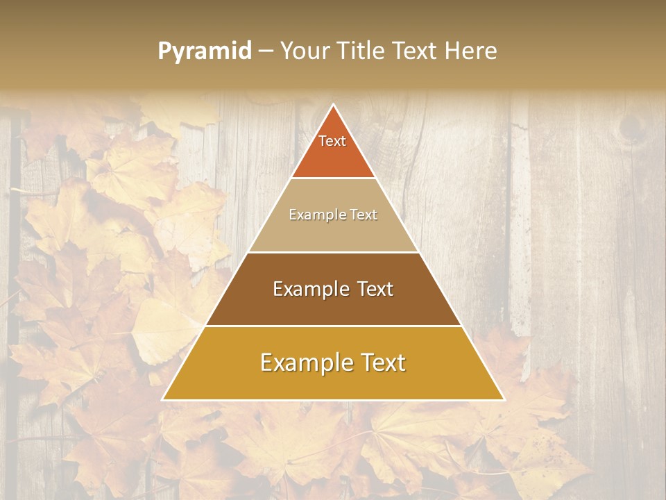 Space Textured Leaf PowerPoint Template