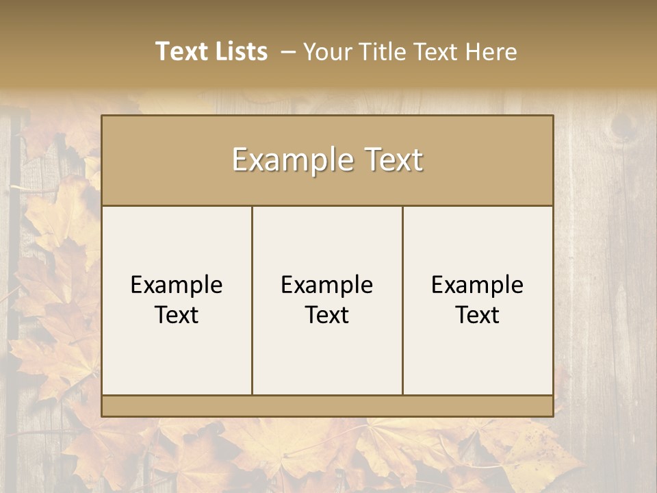 Space Textured Leaf PowerPoint Template
