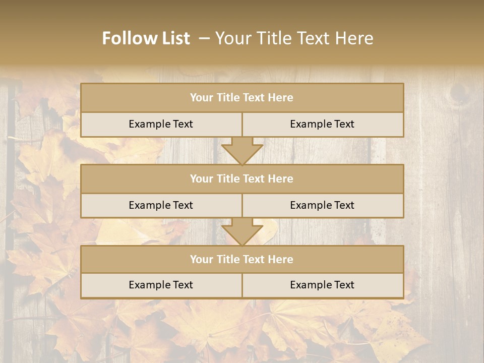 Space Textured Leaf PowerPoint Template