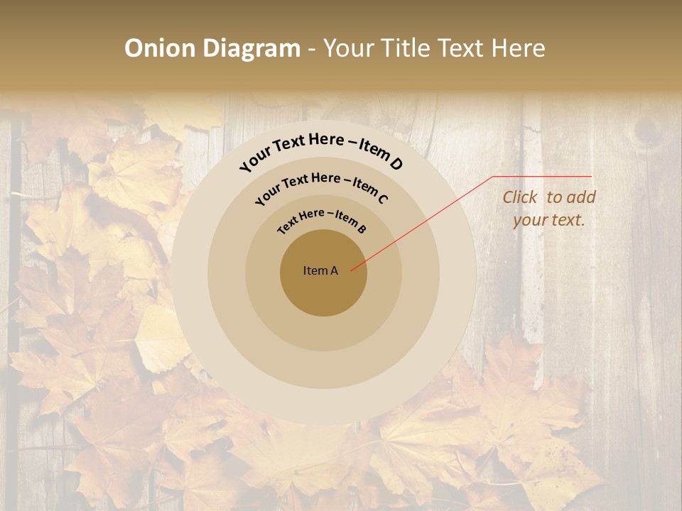 Space Textured Leaf PowerPoint Template