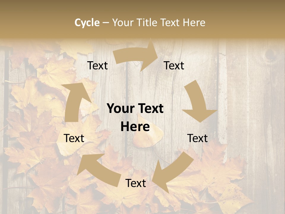 Space Textured Leaf PowerPoint Template