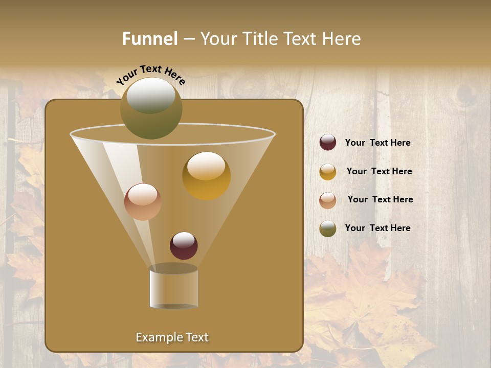 Space Textured Leaf PowerPoint Template