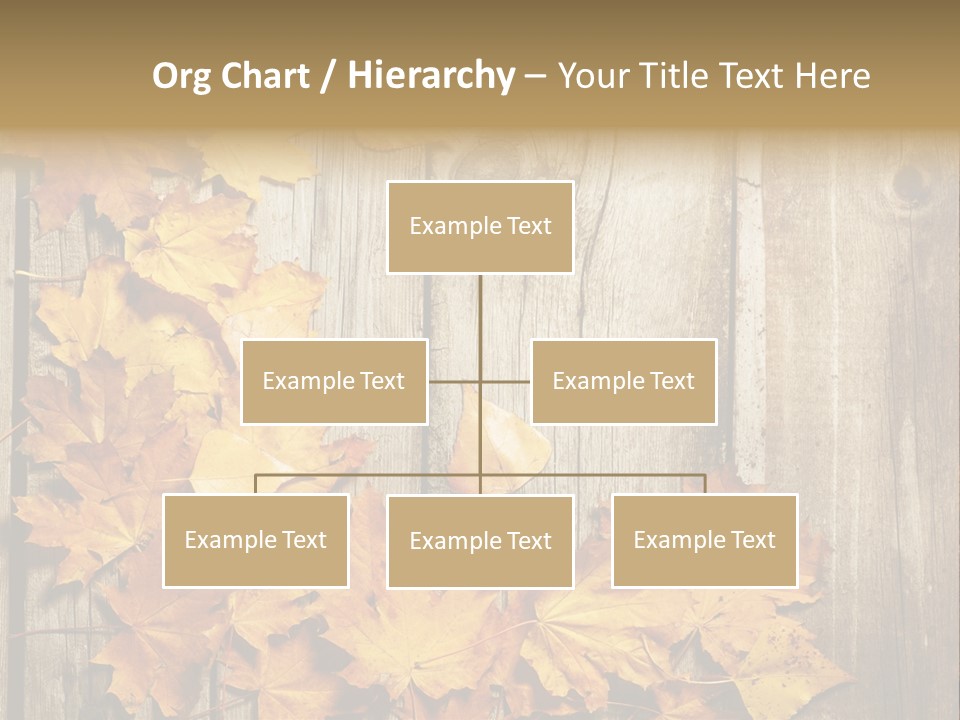 Space Textured Leaf PowerPoint Template