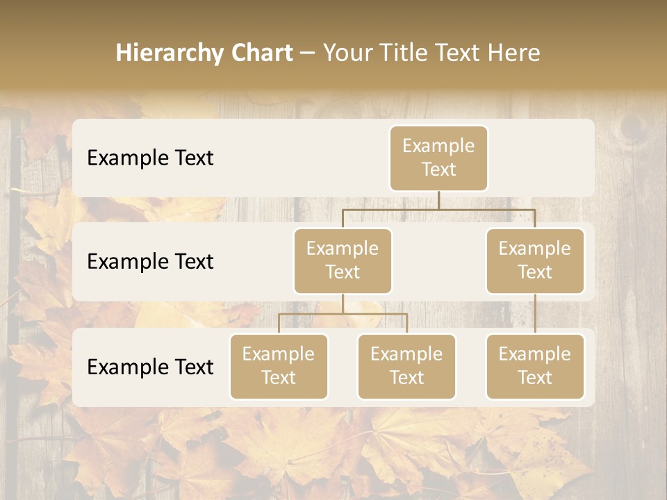 Space Textured Leaf PowerPoint Template