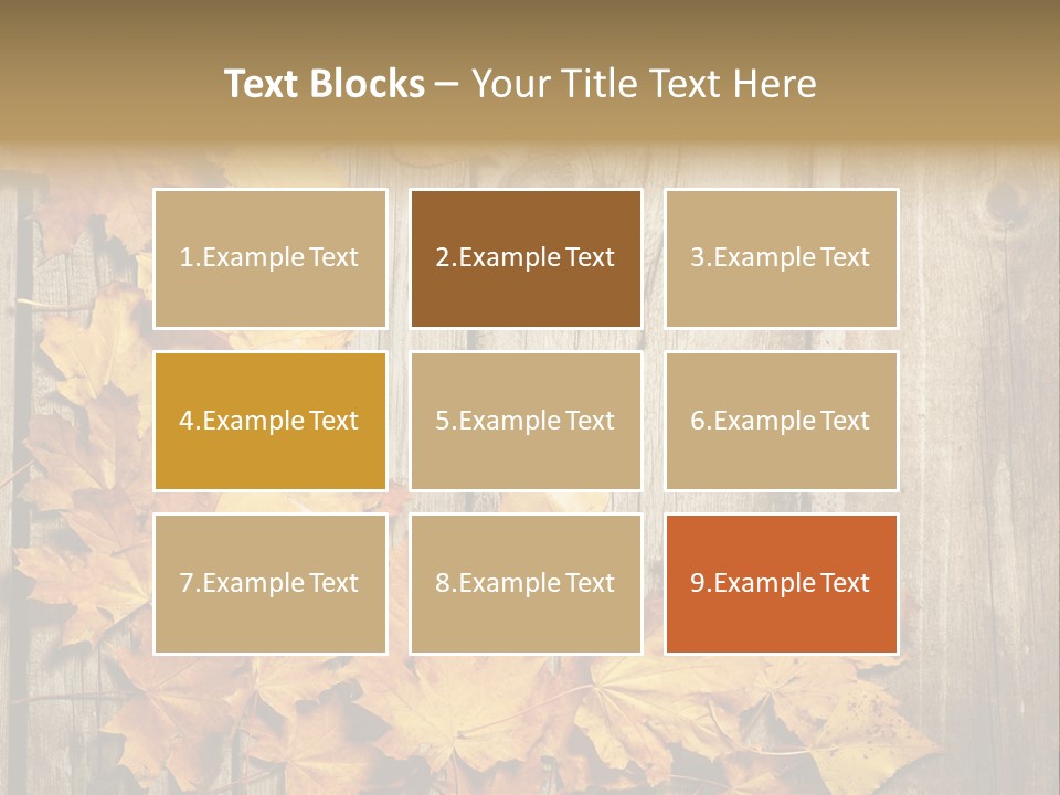 Space Textured Leaf PowerPoint Template