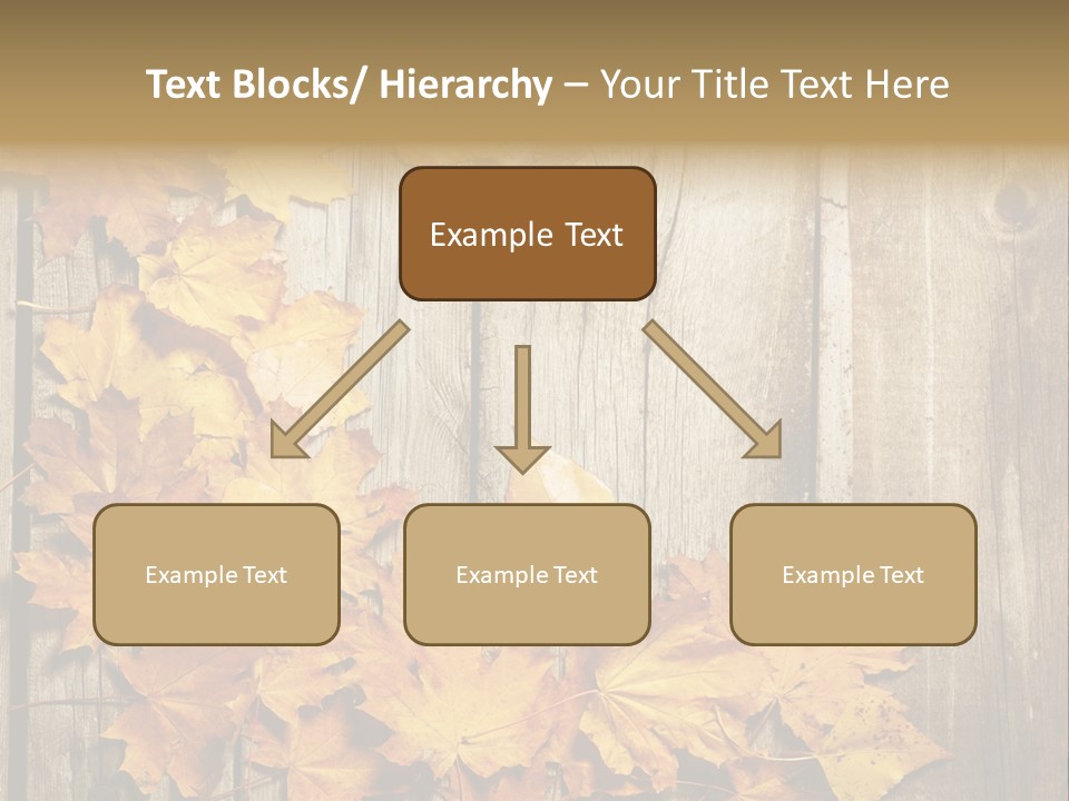 Space Textured Leaf PowerPoint Template