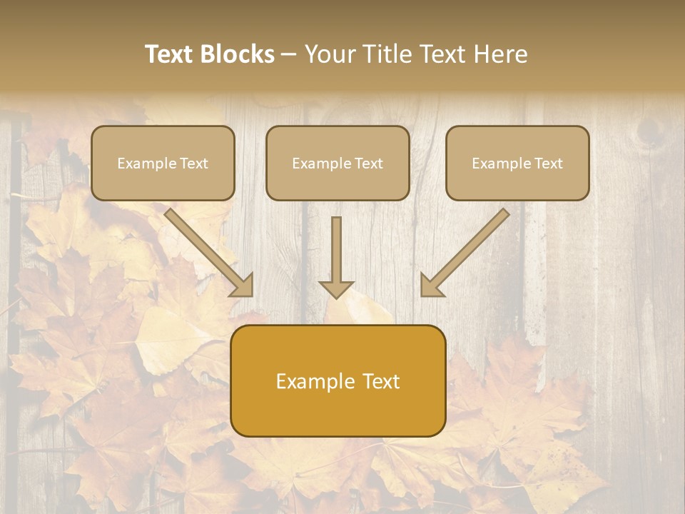 Space Textured Leaf PowerPoint Template