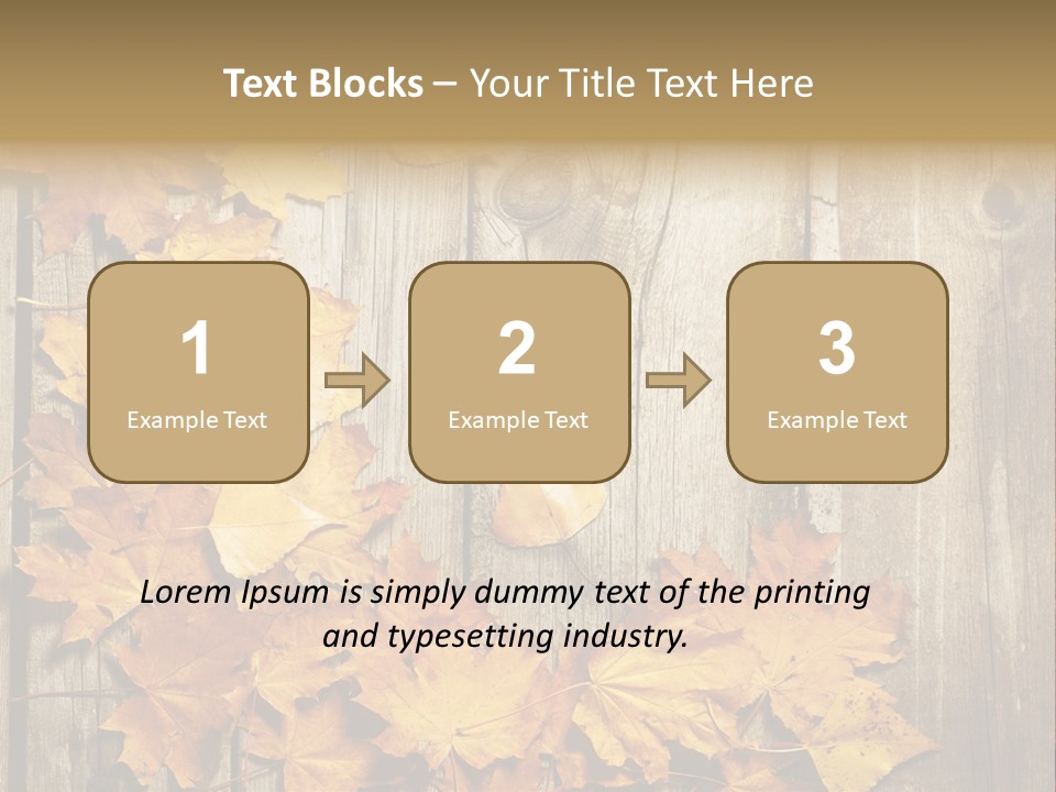 Space Textured Leaf PowerPoint Template