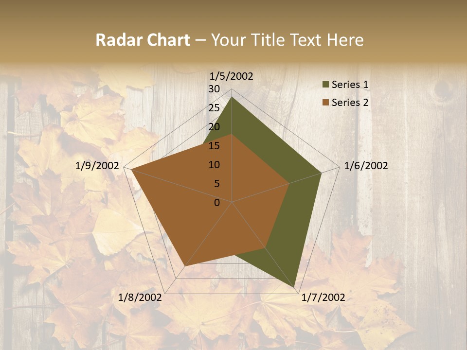 Space Textured Leaf PowerPoint Template