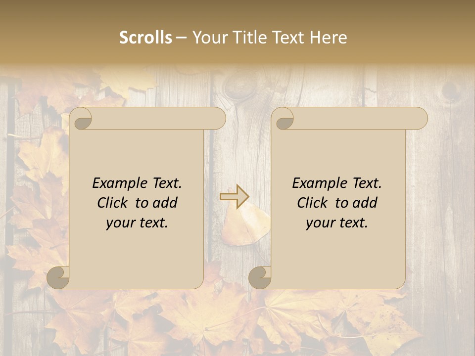 Space Textured Leaf PowerPoint Template