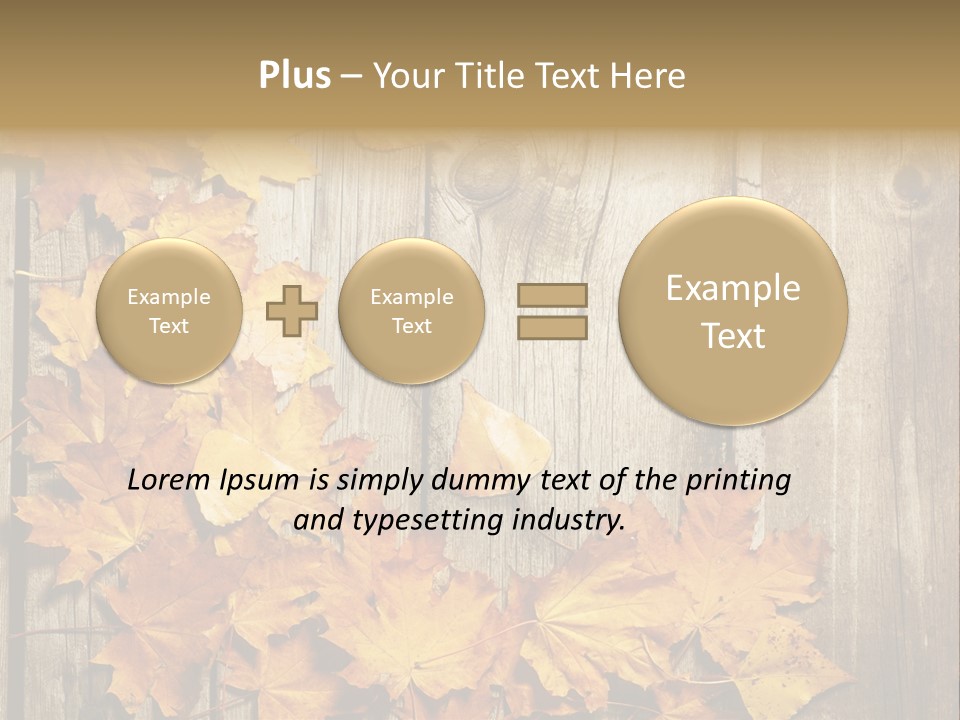 Space Textured Leaf PowerPoint Template
