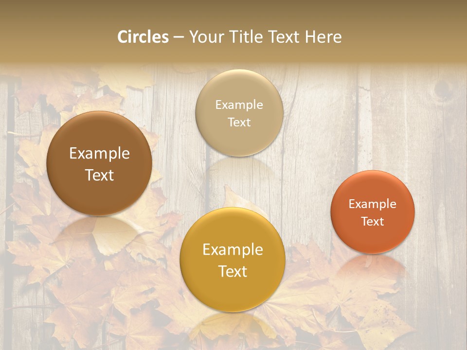 Space Textured Leaf PowerPoint Template