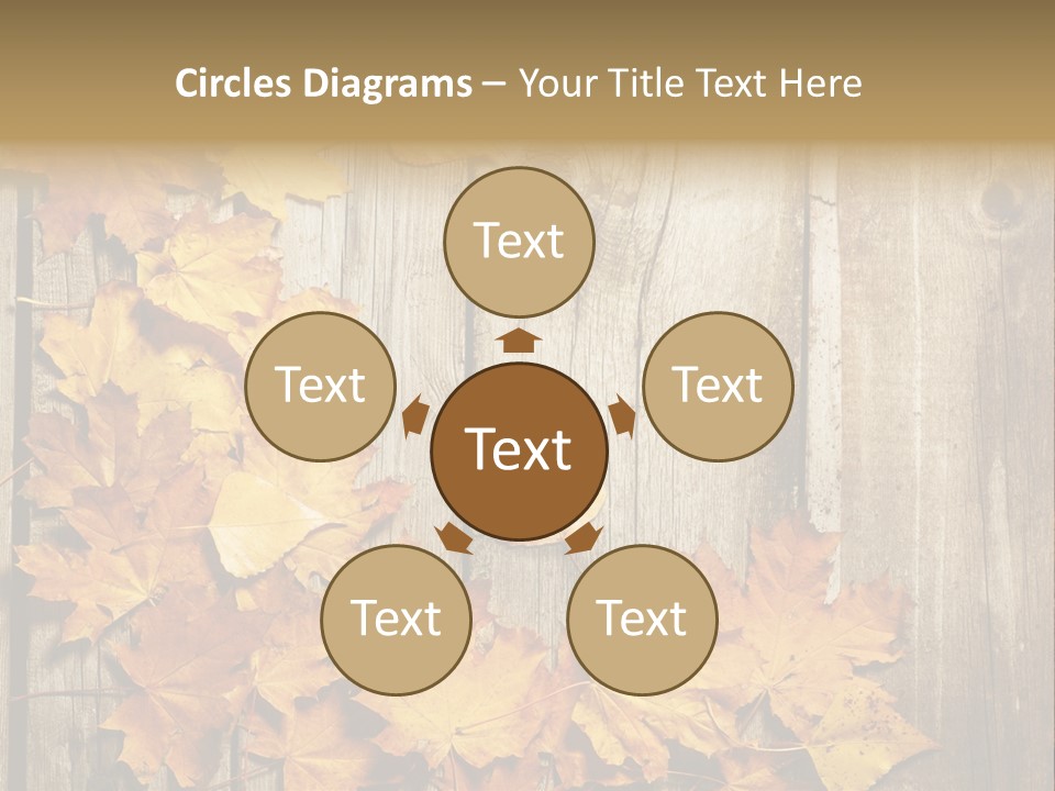 Space Textured Leaf PowerPoint Template