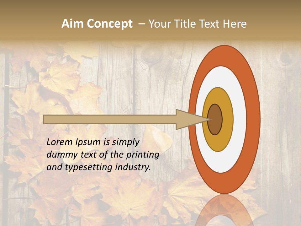 Space Textured Leaf PowerPoint Template