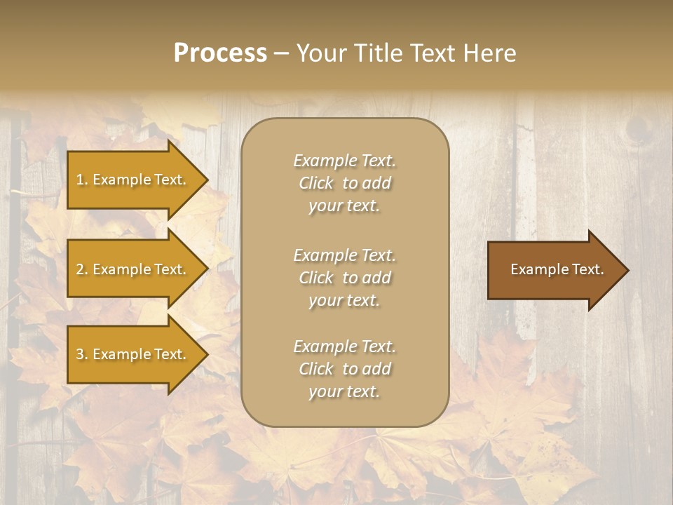 Space Textured Leaf PowerPoint Template