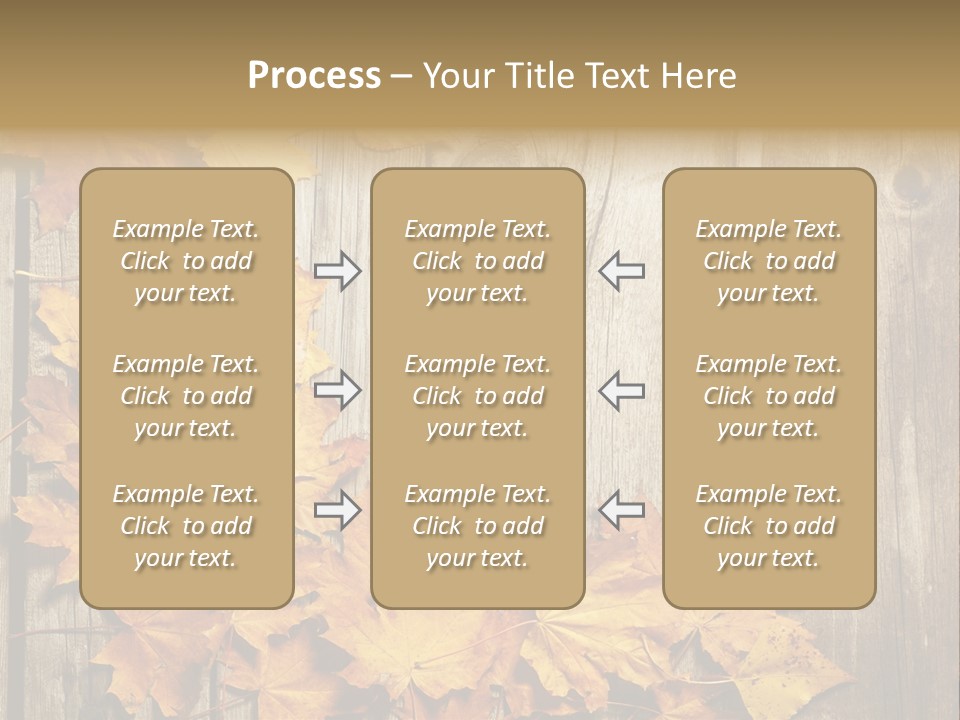 Space Textured Leaf PowerPoint Template