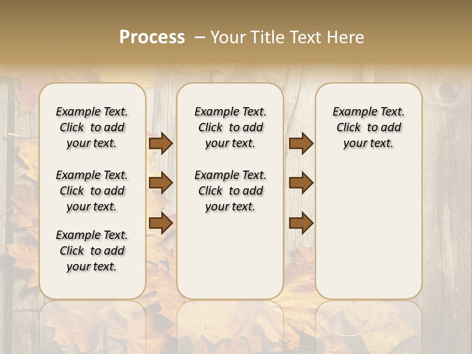 Space Textured Leaf PowerPoint Template