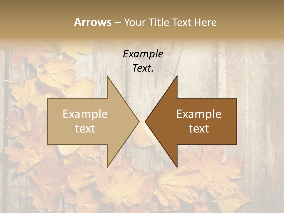 Space Textured Leaf PowerPoint Template