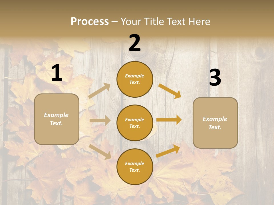Space Textured Leaf PowerPoint Template