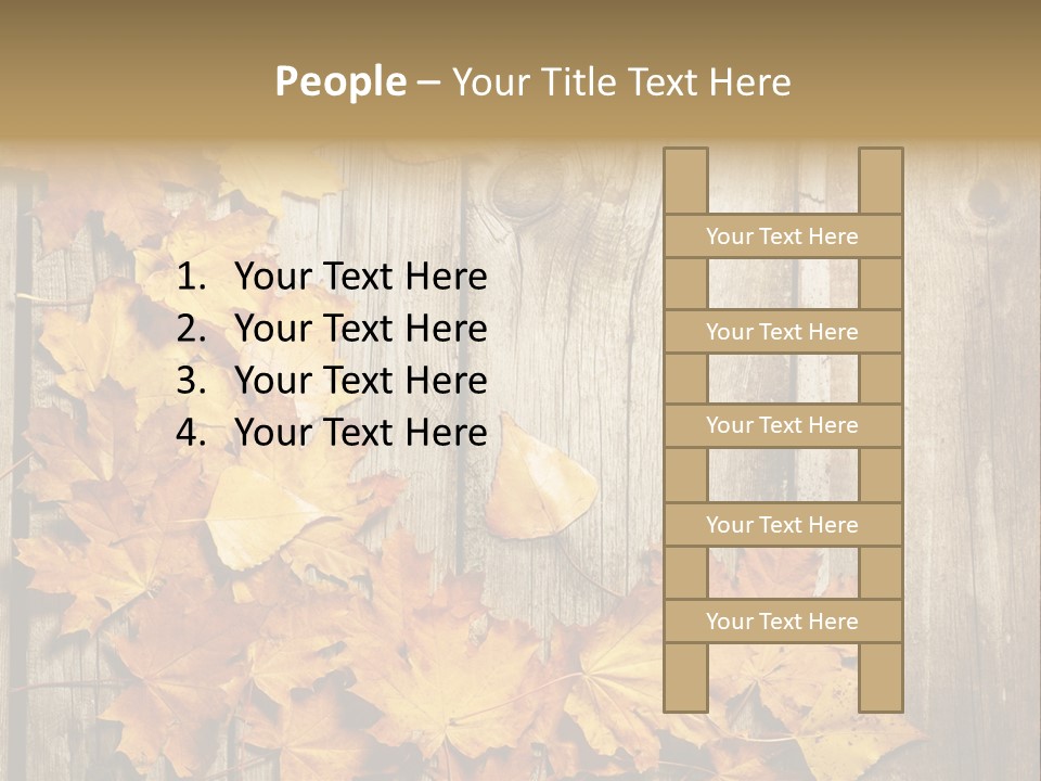 Space Textured Leaf PowerPoint Template